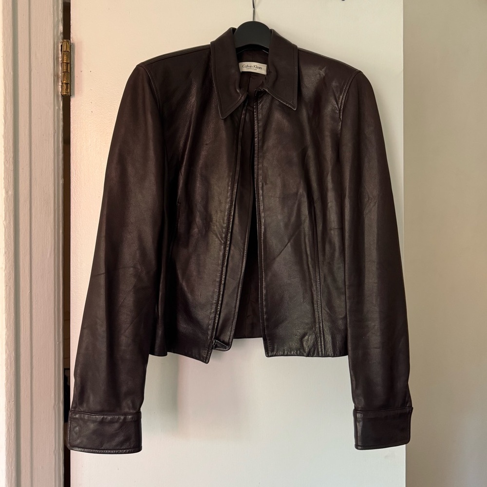 Calvin Klein leather jacket